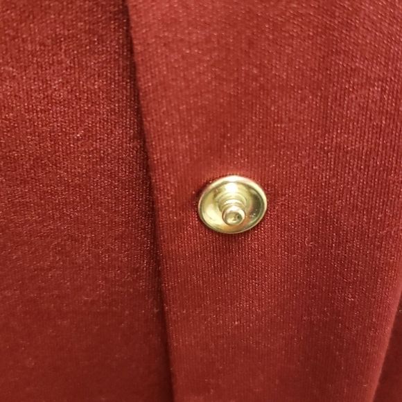 Career ❤🖤❤ Elements Wine Red 2 Piece Shirt Blouse Top - Picture 7 of 13